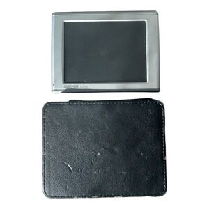 Garmin nüvi 360 GPS Navigator Portable Unit Only w/ Leather Case Untested As-Is‎